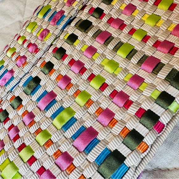 The SAK Pixie Spring Multi-color Woven Ribbon Handbag & Clutch Purse 🌸🪻🌼🌷 - Picture 6 of 6